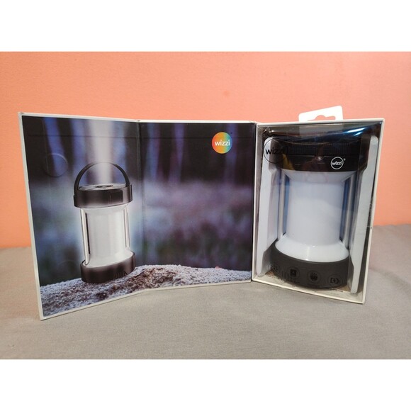 Wizzi Waterproof Solar LED Camping Lantern & Flashlight Black - Picture 4 of 5